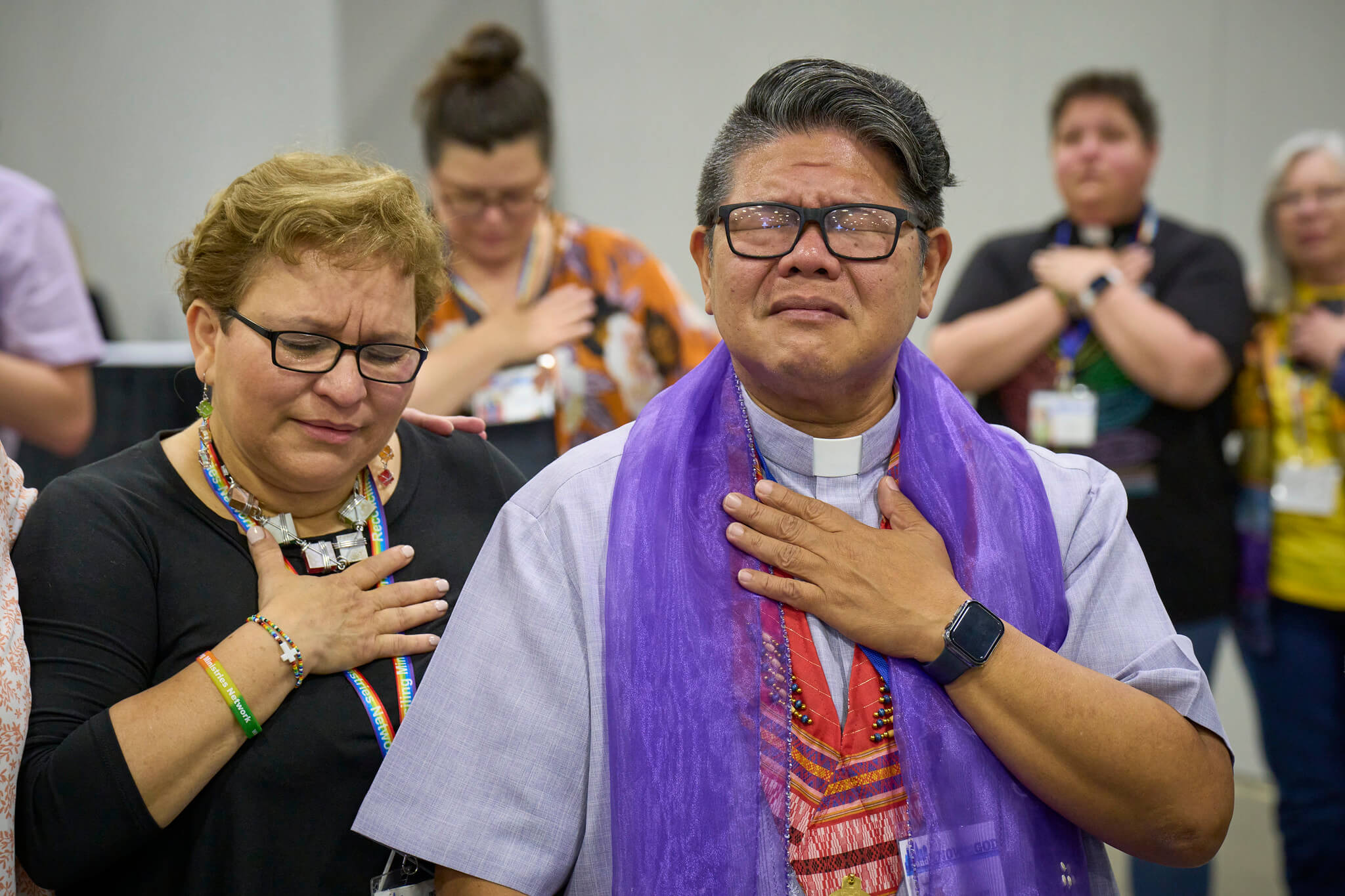 Alejandra Salemi delivering the Young People's Address at General Conference 2020