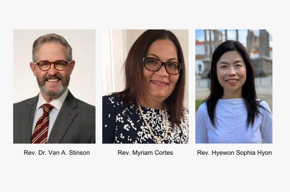 GCSRW welcomes three new board members: Rev. Dr. Van A. Stinson (Louisiana), Rev. Myriam Cortes (Tennessee-Western Kentucky), and Rev. Hyewon Sophia Hyon (Northern Illinois).