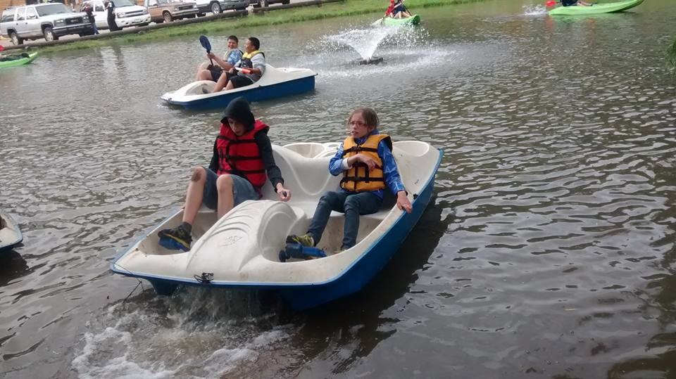 Mix campers and water and fun is the result at Sacramento Camp and Conference Center (Sacramento Methodist Assembly) in New Mexico.