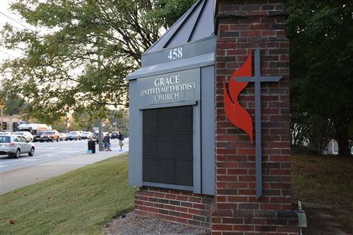 Entrance of Global Ministries in Atlanta. Photo by Kathleen Barry/United Methodist Communications