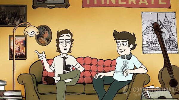 John and Charles Wesley are featured in an illustration by Charlie Baber for the video series Wesleys Take the Web. Produced by United Methodist Communications.