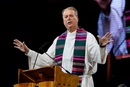 Council of Bishops President Bishop Kenneth H. Carter called on United Methodists to make every effort to maintain unity for the sake of God's mission at the Special Session of General Conference 2019 in St. Louis.