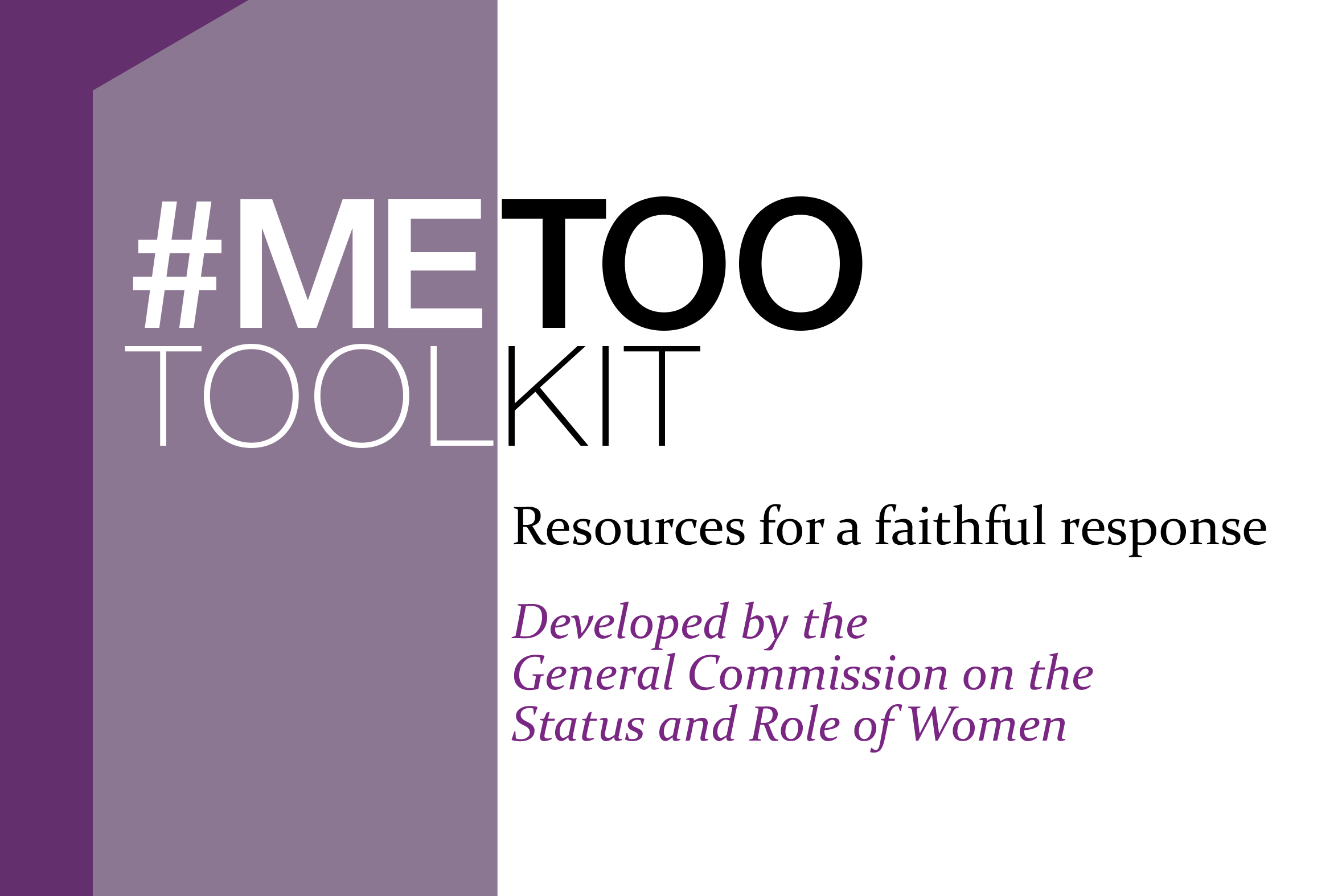Resources for a faithful response to the problem of sexual misconduct by the Commission on the Status and Role of Women. 