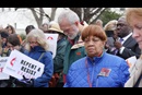 United Methodists gathered and prayed at an event leading up to a national rally to end racism. Photo by Kathy L. Gilbert, UMNS.