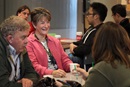 Wesleyan small groups bring people together to watch over one another in love. These United Methodists enjoyed connecting during a break at Relevance LEAD 2013. File photo by Kathleen Barry, United Methodist Communications. Small church group meeting together