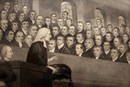 Engraving of Wesley preaching in the City Road Chapel in London. Courtesy of Wikimedia Commons.