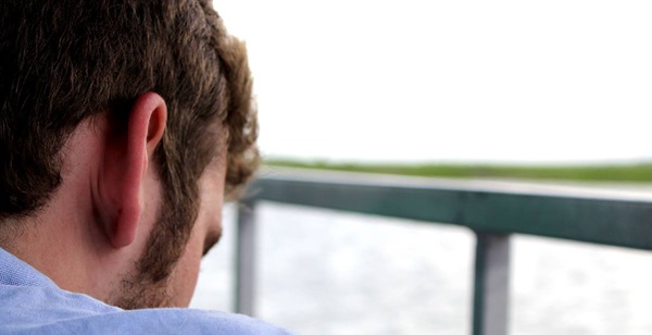 Listening for God. A photo illustration by Kathryn Price. United Methodist Communications.