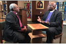 Bishop Gregory Palmer (co-chair of the dialogue committee) and Presiding Bishop of the Episcopal Church Michael Curry discuss full communion between the two denominations. Image courtesy of The United Methodist Council of Bishops.