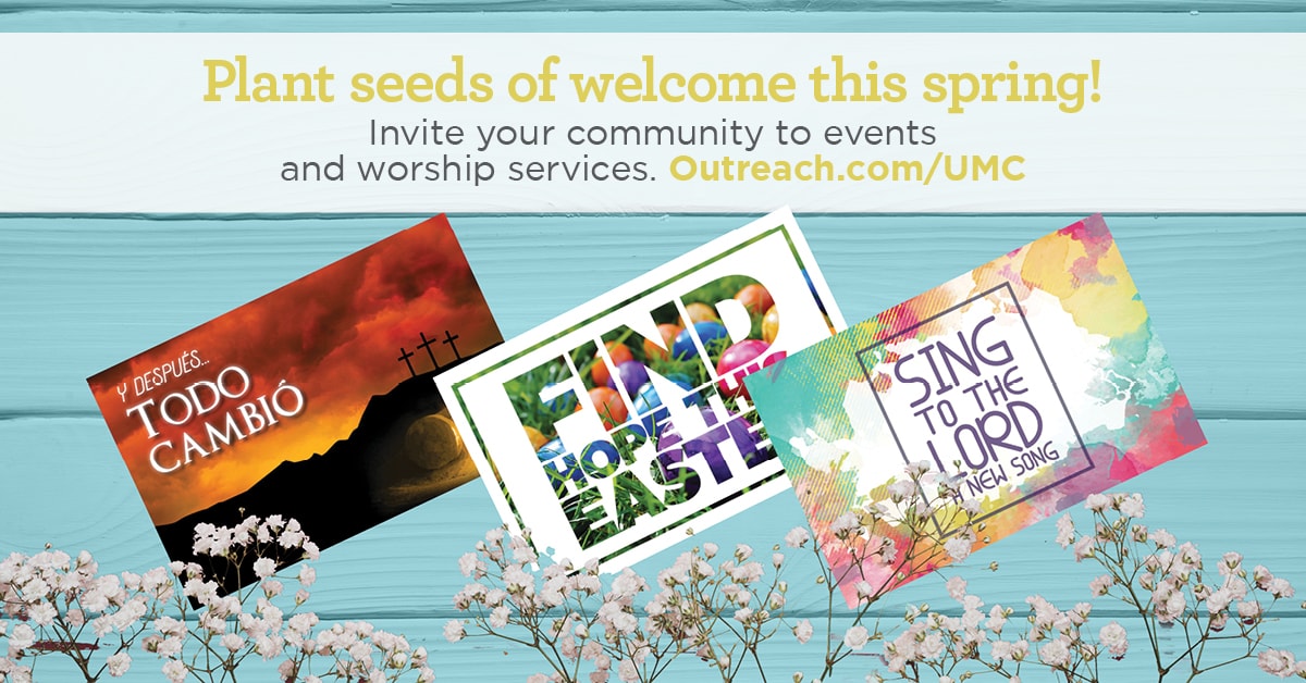 Local churches are encouraged to plant seeds of welcome this spring with a collection of customizable Easter outreach tools, available in English and Spanish, developed to invite the community to events and worship services. 