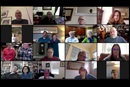 The Friendship Sunday school class of Belmont United Methodist Church in Nashville, Tenn., meets online Sunday, March 15, 2020, after church leadership encouraged people to worship from home in response to the coronavirus. Image courtesy of Susan Hay. Originally published by UMNews.