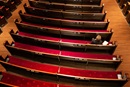Susan Logan worships in an empty pew section at Belmont United Methodist Church in Nashville, Tenn., Sunday, March 15, 2020, after church leadership encouraged people to worship from home via video livestream in response to the coronavirus. In keeping with the Metropolitan Nashville mayor’s “Safer at Home” directive, the church building has since been closed. Photo by Mike DuBose, UM News.