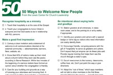 50 Ways to Welcome New People