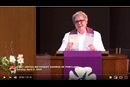 The Rev. Donna Pritchard preaches online from First United Methodist Church, Portland, Oregon. Screengrab by Crystal Caviness, UM Communications.