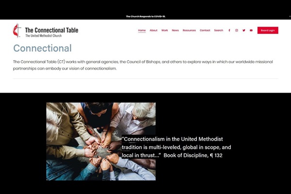 The Connectional Table launches new website. (Image courtesy of The Connectional Table.)