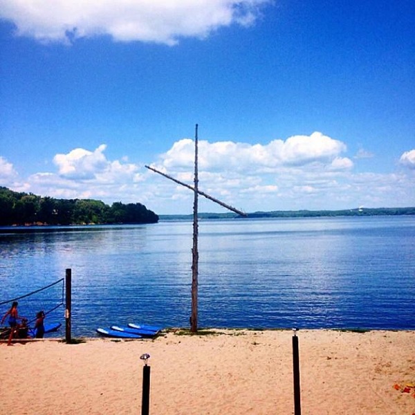 Lakeshore United Methodist Camp and Retreat Center waterfront. Courtesy of Lakeshore.