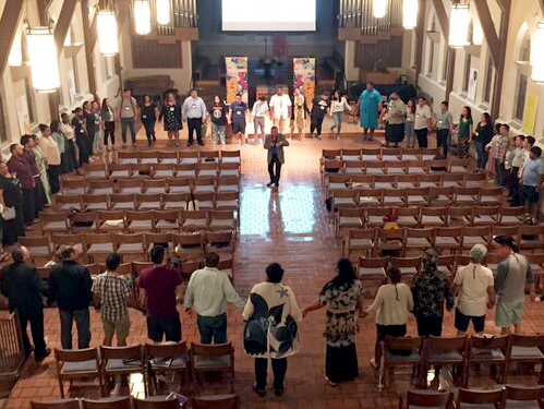 As our church continues to grapple with what it means to be a church in mission with all people, crossing boundaries of gender, race, immigration status, sexual orientation, age, ability, culture and ideology, the Connectional Table seeks to listen and engage these conversations. Image courtesy of the Connectional Table.