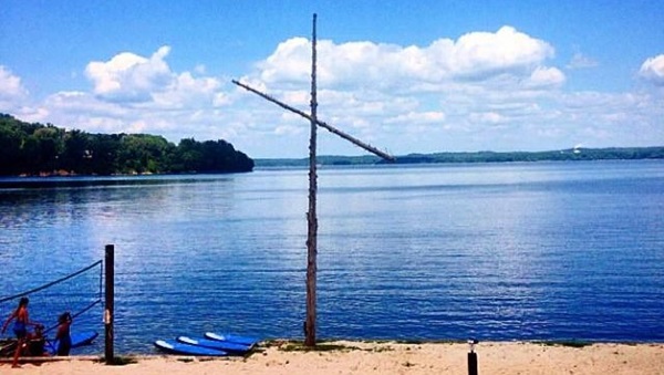 El campamento y centro de retiro metodista unido de Lakeshore frente a la costa. Cortesía de Lakeshore.