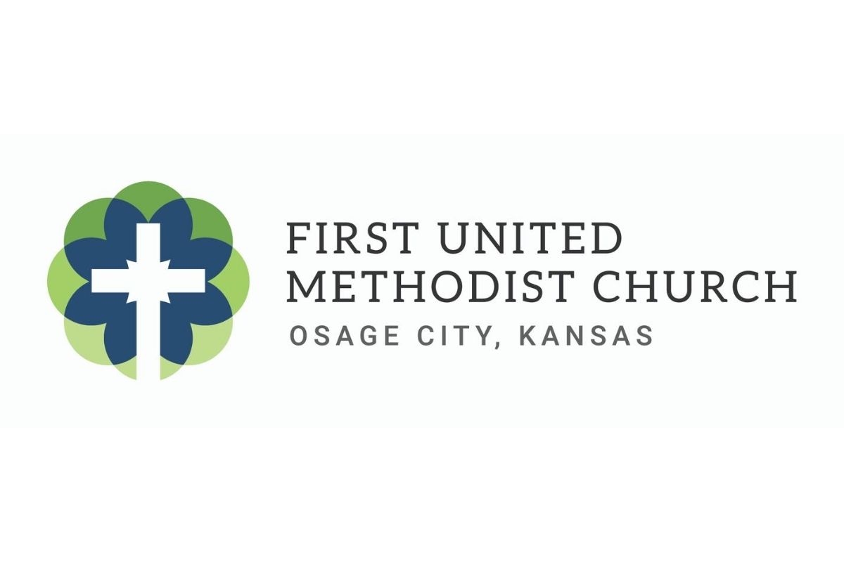 Long term use horizontal logo created for First United Methodist Church in Osage City, Kansas. (Image courtesy of United Methodist Communications.)