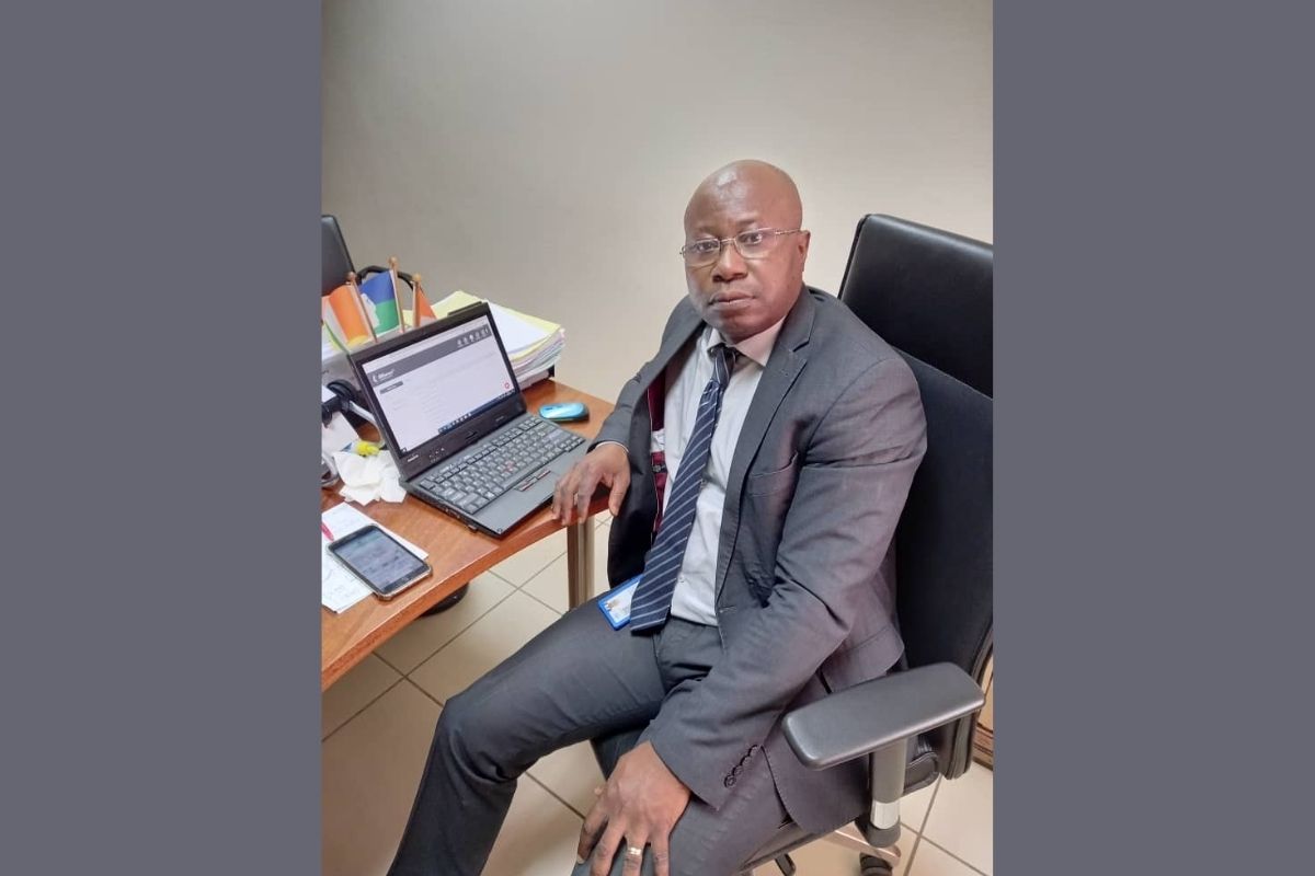 Constant Yapi, Director of ICT Department of the Côte d'Ivoire Annual Conference, and his team use UMConnect every day to send thousands of SMS messages to more than 1000 pastors and lay people of 25 Districts  of the Annual Conference. Because of COVID 19, they’re also using Zoom for bishop and pastor meetings as well as for distance training for students at  Methodist University.  (Photo courtesy of United Methodist Communications.)