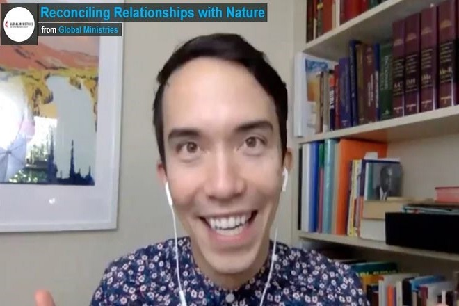 Rev. Tyler Sit of New City Church in Minneapolis. Screenshot from GBGM video.