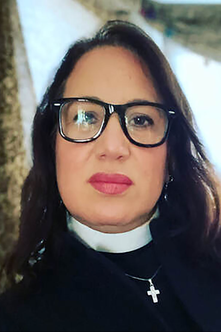 Rev. Lydia Muñoz. Foto cortesía da Igreja Metodista Unida Swarthmore.
