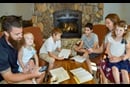 Hybrid small group Bible study. Courtesy of Dave Lester, PCUMC photography team.