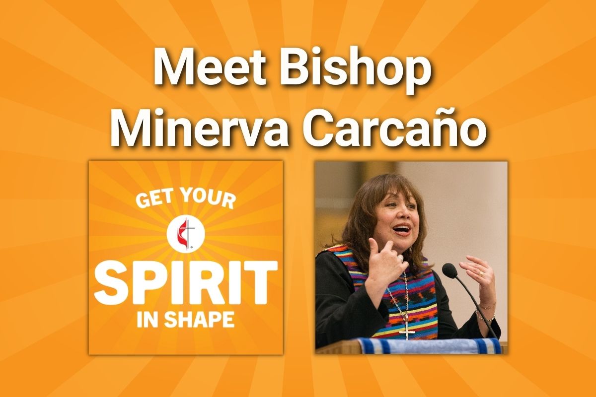 Minerva Carcano, the first Hispanic woman to be elected bishop to The United Methodist Church, is the featured guest on the 100th episode of "Get Your Spirit in Shape." Listen in on this milestone episode when Joe Iovino, podcast host and producer, and Bishop Carcano share a candid conversation. (Image courtesy of United Methodist Communications.)
