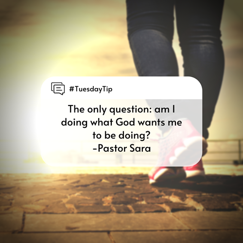 Am I doing what God wants me to be doing?