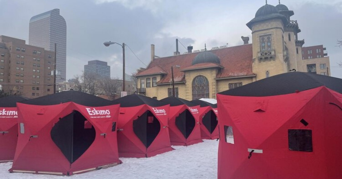 파크힐연합감리교회는 노숙자가 된 이웃을 위해 안전한 공동체 공간으로 주차장을 활용했다. 사진 제공: 콜로라도 빌리지 콜라보레이션. 