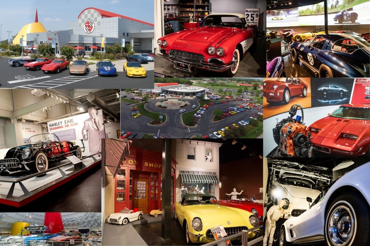 Sampling of displays at the National Corvette Museum. (Images courtesy of the National Corvette Museum.)