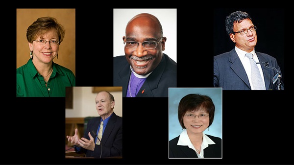 Headshots submitted by the United Methodist Global AIDS Fund  United Methodist Global AIDS Fund speakers for the May 9, 2016 event, include (top row, L-R) Dr. Nancy Haigwood, Bishop Gregory Palmer, Thomas Kemper, (bottom row, L-R) Rev. Dr. Donald Messer, and Rev. Dr. Youngsook Kang, among others