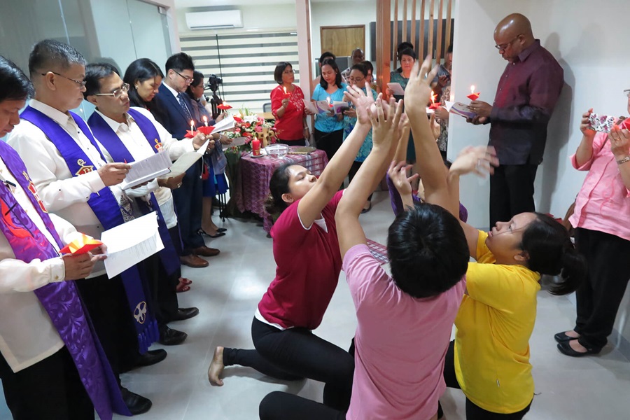 Service for the consecration of the Manila Agency Center in the Philippines. Photo by Tim Tanton, UMNS.