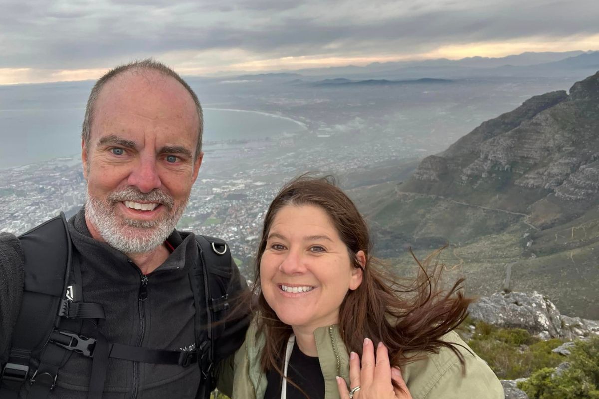 Before heading to the airport on the final day of training, UM News photographer Mike DuBose and editor Julie Dwyer took in the sights from Table Mountain, which overlooks Cape Town, South Africa. (Photo by Mike DuBose, UM News.)