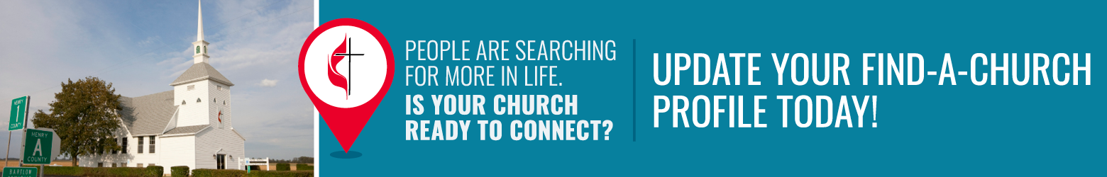 People are searching for more in life. Is your church ready to connect? Update your Find-A-Church profile today!