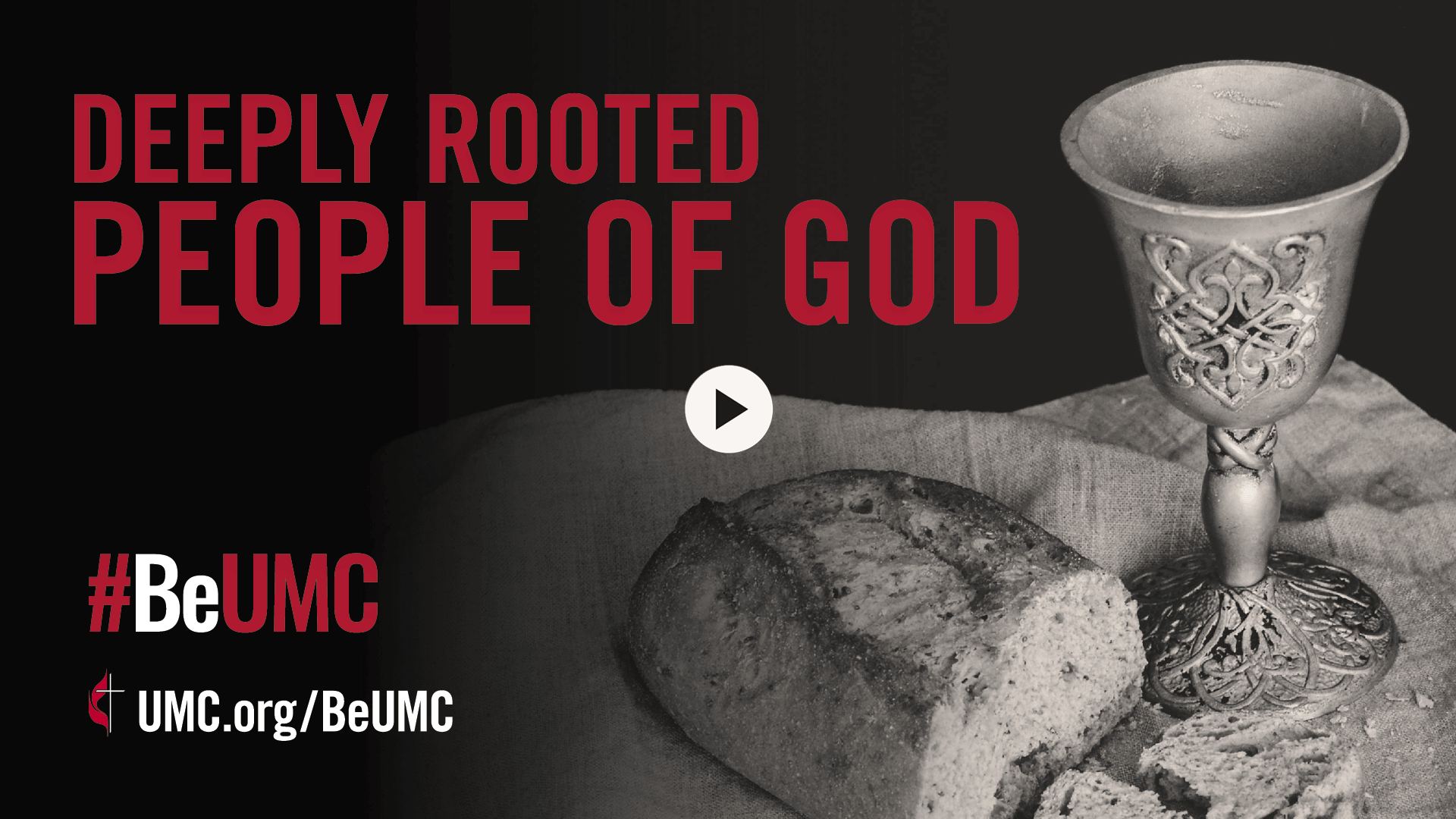 The #BeUMC campaign reminds us of who we are at our best. As people of God called The United Methodist Church, we’re faithful followers of Jesus seeking to make the world a better place. We are deeply rooted, finding commonality in our rich history, sacraments and values. (video, communion image, English).