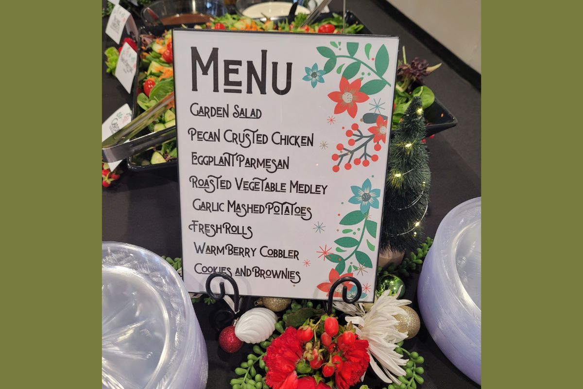 Menu selections from Menu Maker Catering & Events.