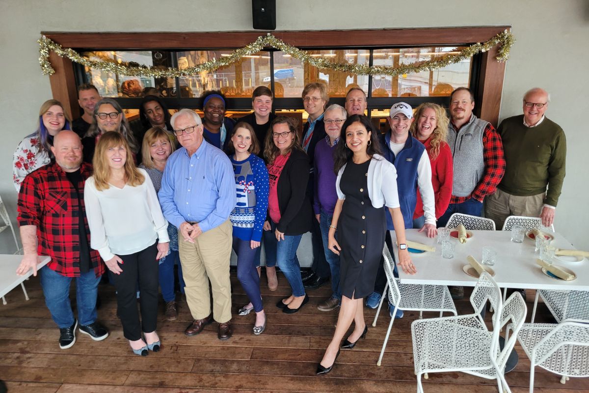 The day prior to the Christmas party, the marketing team and our board chair Cashar Evans  enjoyed a Christmas lunch.