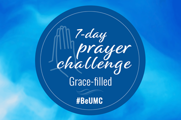 Sponsored by SBC21 and The Black Church Matters’ coaches, this 7-day video series features 2-minute video devotionals accompanied by a prayer starter on the theme of grace-filled. Blue and white abstract image from Canva.com.