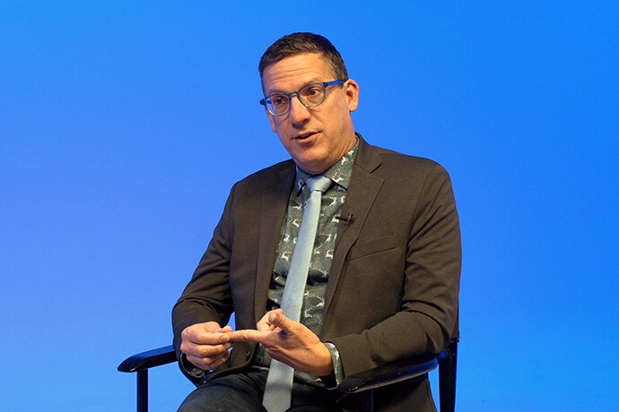 Andrew Hendren, top executive of Wespath Benefits and Investments, discusses investing during an online orientation for delegates Feb. 29–March 1. Screengrab courtesy of United Methodist Communications via Zoom by UM News.