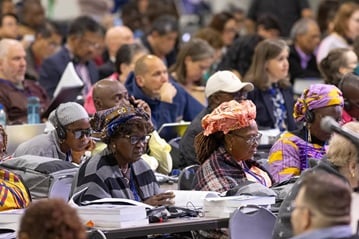 GC2020 delegates in a plenary session