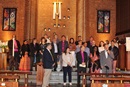 Delegados latinoamericanos y participantes invitados a la Conferencia General comparten el culto en La Iglesia Metodista Unida de St. Andrew´s en Charlotte. Foto: Horacio Mesones, Noticias MU