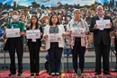 Support for Palestine came in different forms during the April 23-May 3 United Methodist General Conference in Charlotte, N.C. Delegates approved a resolution asking United Methodist institutions not to invest in Israeli government bonds, due to Israel’s military occupation of Palestinian territories. Photo by Paul Jeffrey, UM News.