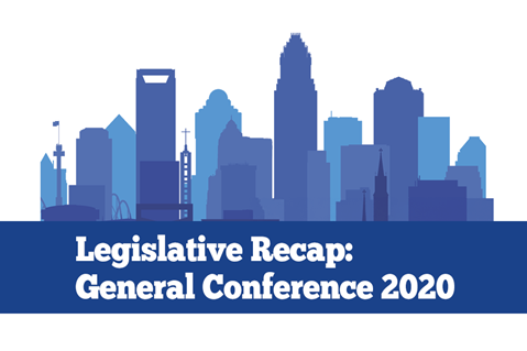 Legislative Recap: General Conference 2020 Share these legislative highlights of the postponed 2020 / 2024 General Conference held April 23-May 3, 2024, in Charlotte, NC.