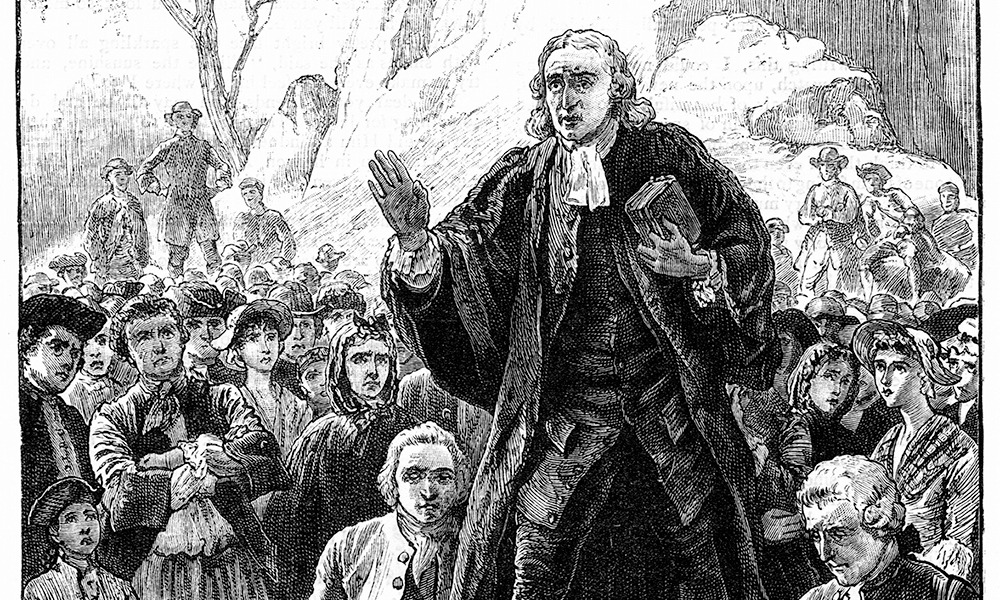 John Wesley preaching. Photo credit: Photos.com/gettyimages