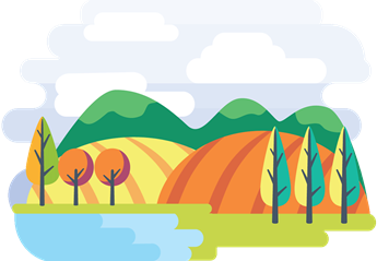 Monthly illustration of September autumn colors by GraphicMama and licensed under CC Attribution 3.0.