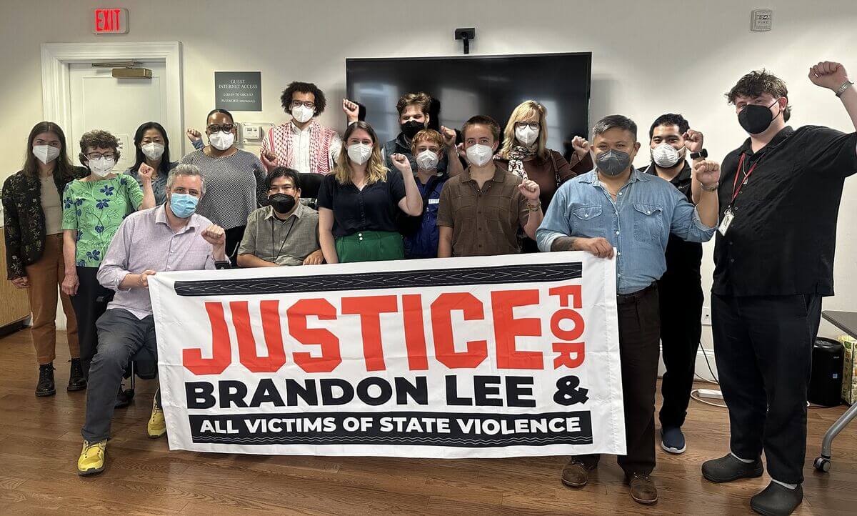 The General Board of Church and Society partnered with the Justice for Brandon Lee campaign to hold a faith sharing gathering at the United Methodist building. Photo courtesy of Church and Society,
