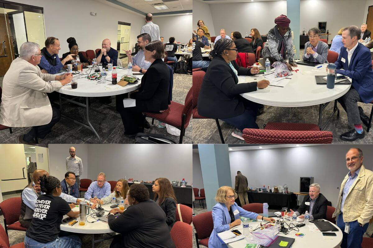 The board worked together on a creativity exercise. (Photos by Danny Mai.)