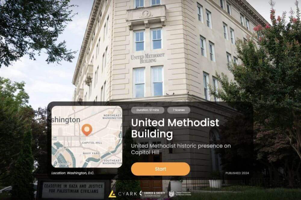 The UMC's General Board of Church and Society, with the General Commission on Archives and History and CyArk, launched an interactive online virtual tour of the United Methodist Building. Photo courtesy of CyArk.