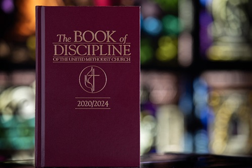 The Book of Discipline contains the rules that guide The United Methodist Church. Only General Conference can change the book, which is revised after each meeting of the conference. Photo by Mike DuBose, UMNS.