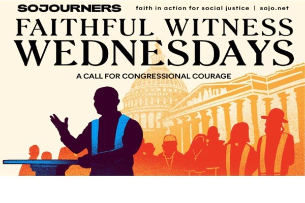 Capitol Hill Faithful Witness Wednesdays begin on Ash Wednesday, March 5th and continue every Wednesday in March at noon EST.
